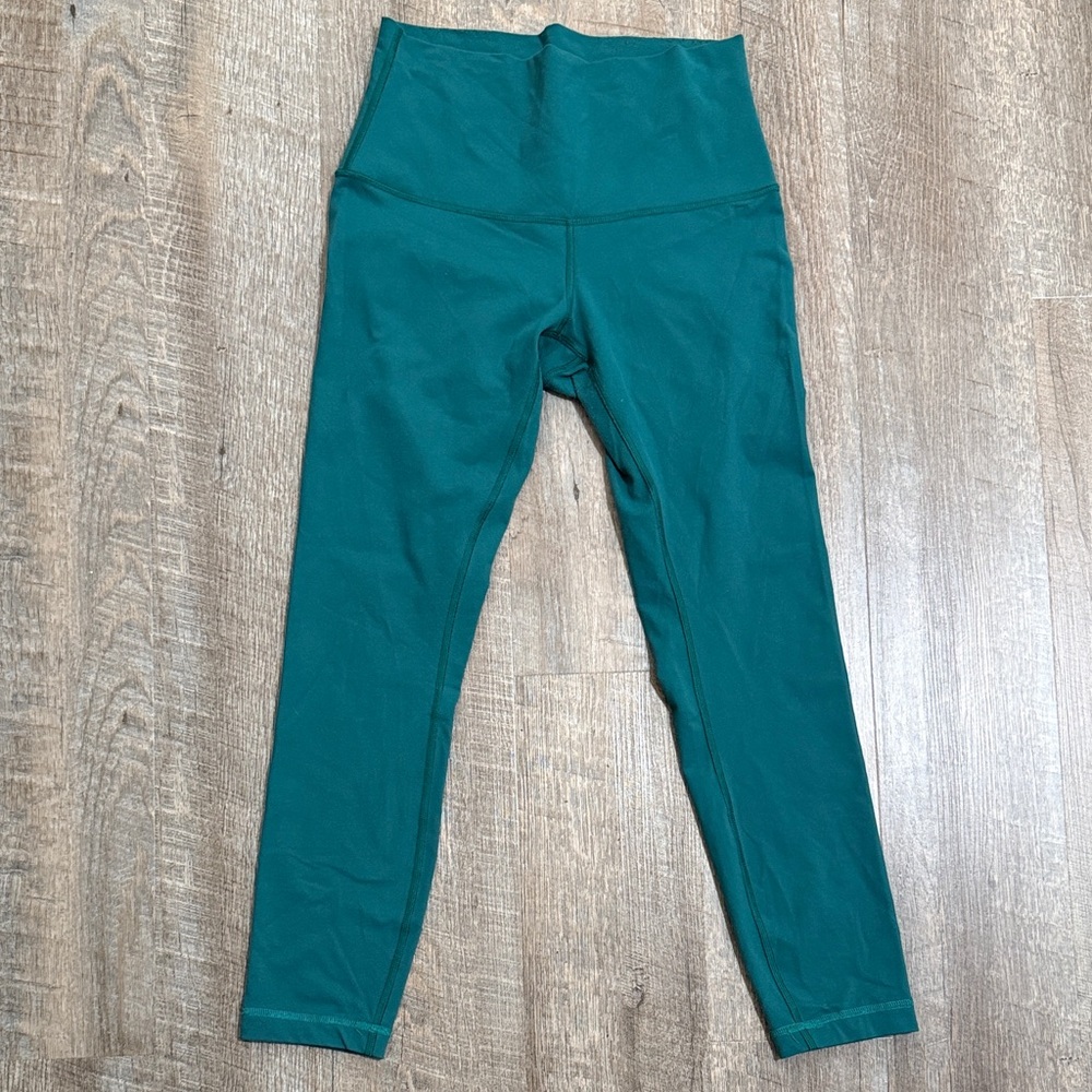 Lululemon Teal high wastes ultra soft Leggings